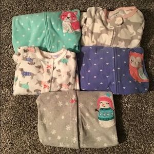 9 mon fleece footie pjs